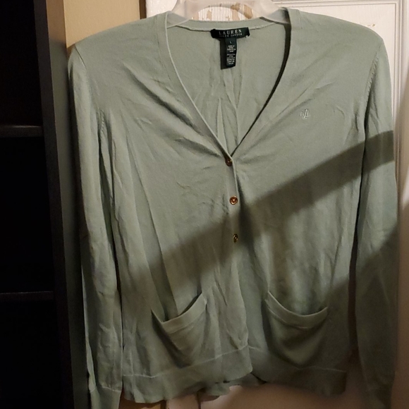 Lauren Ralph Lauren Sweaters - Ralph Lauren green button up cardigan.
